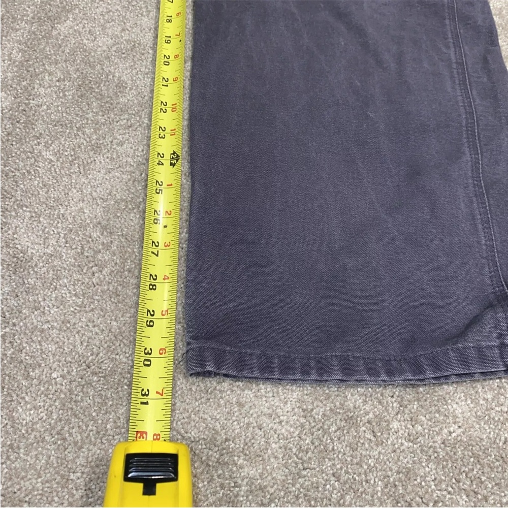 Carhartt Gray Dungaree Fit Canvas Pants B11 PTB‎ Men’s 40 X 32 Workwear … - Picture 6 of 7